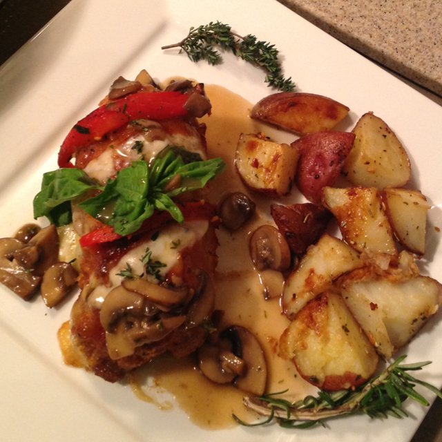 Stuffed Chicken Marsala – created on the CHEF CHEF app for iOS