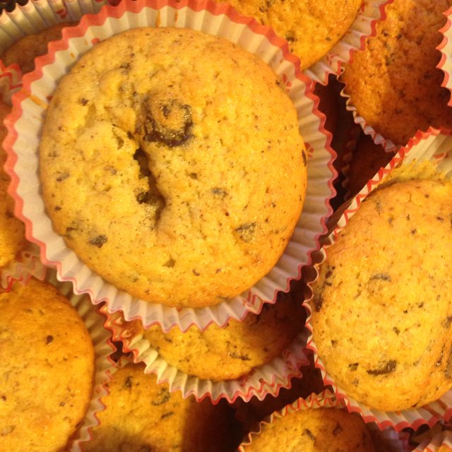 Banan chokolade muffins – created on the CHEF CHEF app for iOS