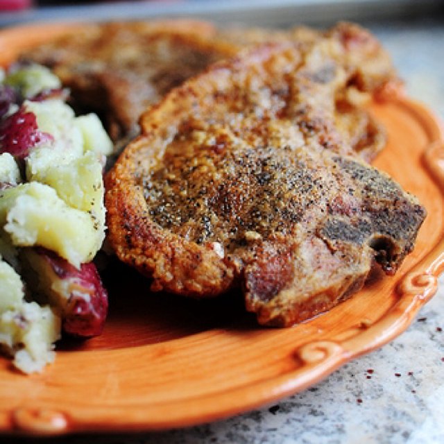 Fried pork chops – created on the CHEF CHEF app for iOS