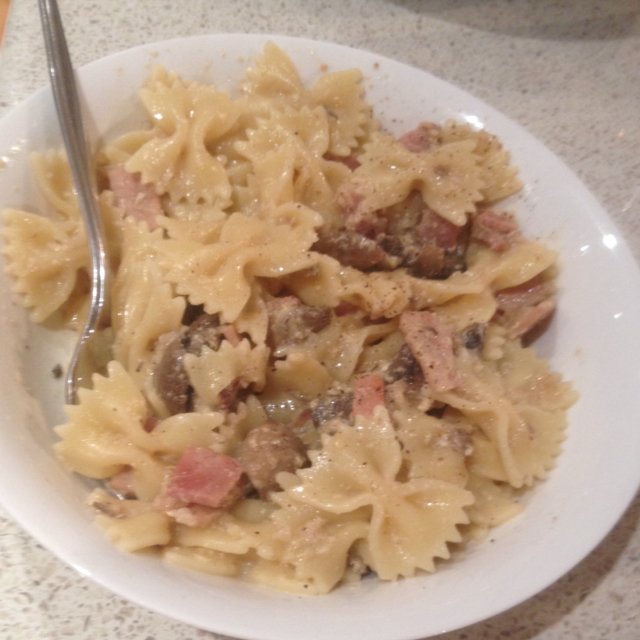 Creamy Pasta Carbonara  – created on the CHEF CHEF app for iOS