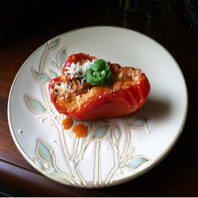 Chicken stuffed Bell Pepper – created on the CHEF CHEF app for iOS