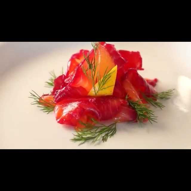 Beet cured salmon – created on the CHEF CHEF app for iOS
