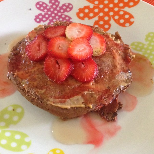 Pancakes de banano y chocolate – created on the CHEF CHEF app for iOS