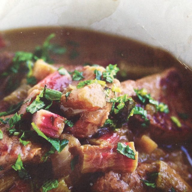 Lammegryde m rabarber – created on the CHEF CHEF app for iOS