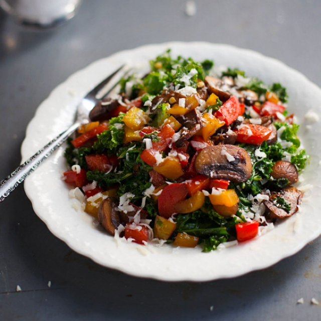 Warm Balsamic Kale Salad – created on the CHEF CHEF app for iOS
