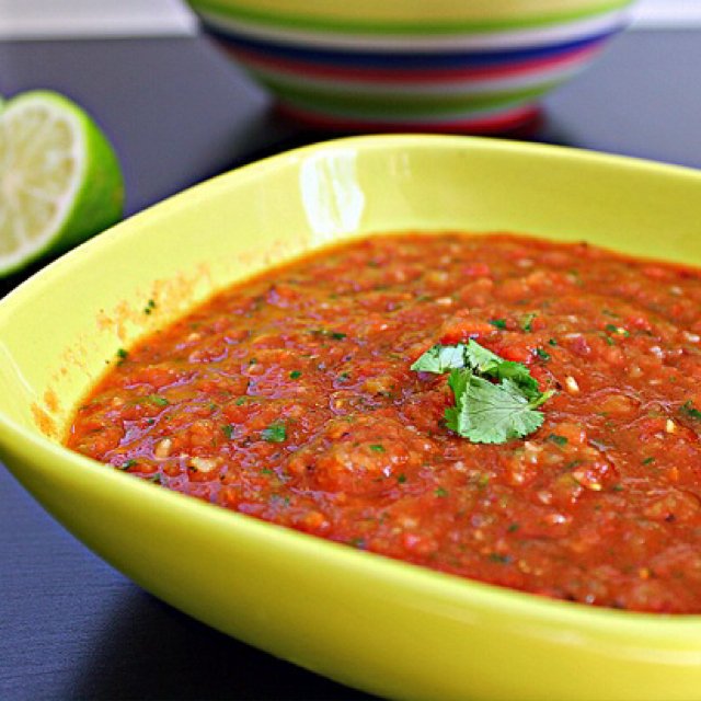 Fire Roasted Tomato Lime Salsa – created on the CHEF CHEF app for iOS