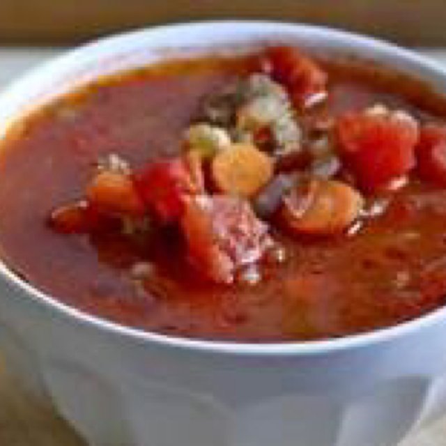 Mom's spicy tomato beef stew – created on the CHEF CHEF app for iOS