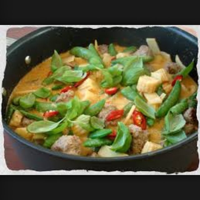 Thai meatballs coconut broth – created on the CHEF CHEF app for iOS