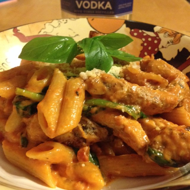 Penne Vodka with Chicken – created on the CHEF CHEF app for iOS