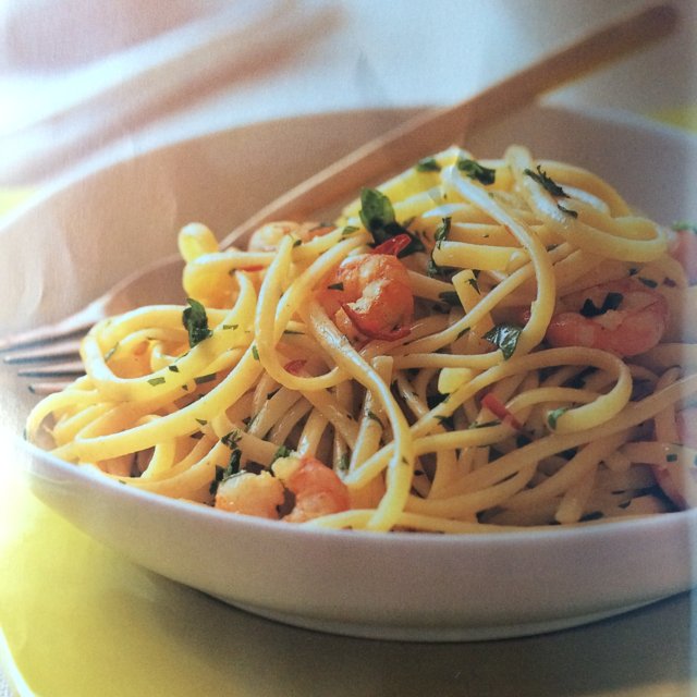 Chili Prawn Linguine  – created on the CHEF CHEF app for iOS