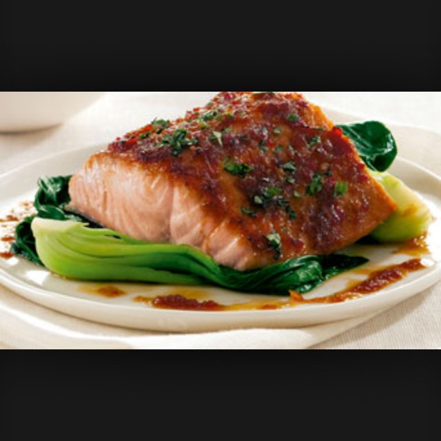 Chili crusted salmon – created on the CHEF CHEF app for iOS