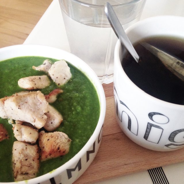 Spicy spinatsoup – created on the CHEF CHEF app for iOS