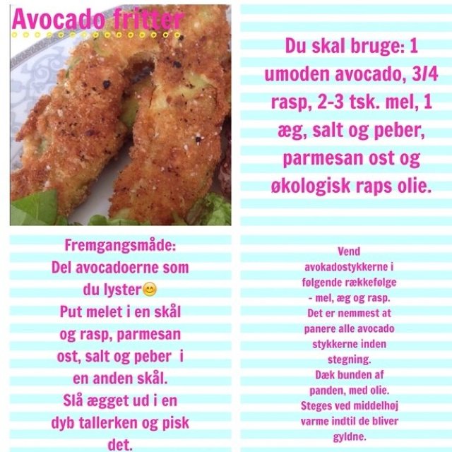 Avocadofritter  â€“Â created on the CHEF CHEF app for iOS