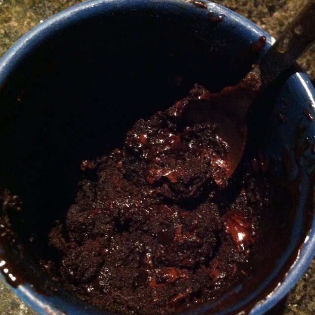 Brownie in a mug