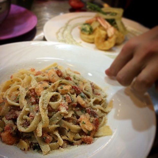 Shrimp pasta – created on the CHEF CHEF app for iOS