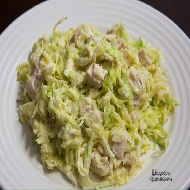 Салат с капусты и курицы – created on the CHEF CHEF app for iOS