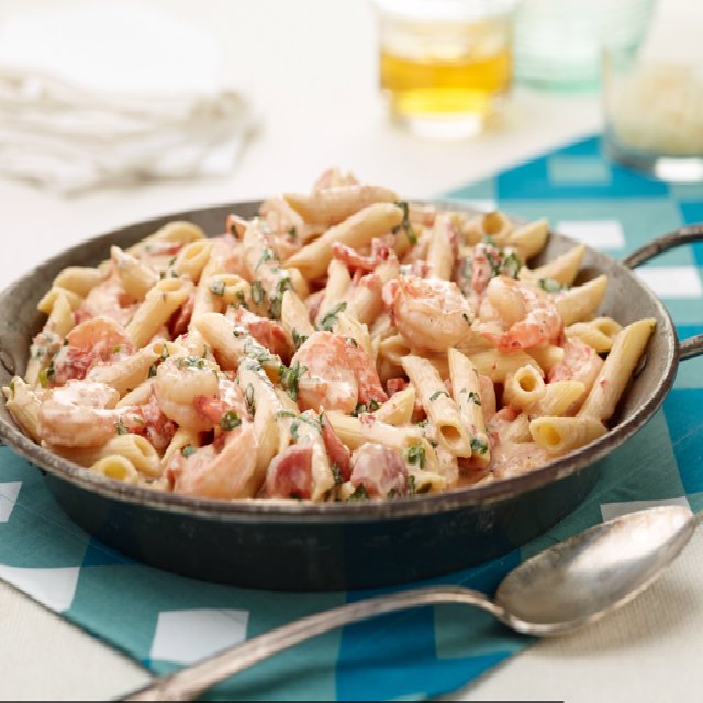 Penne with shrimp and herbed  – created on the CHEF CHEF app for iOS