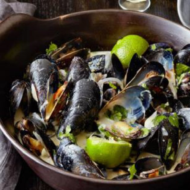 Coconut curry mussels – created on the CHEF CHEF app for iOS