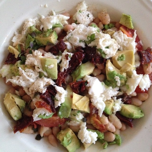 Lun bønnesalat med mozzerella – created on the CHEF CHEF app for iOS