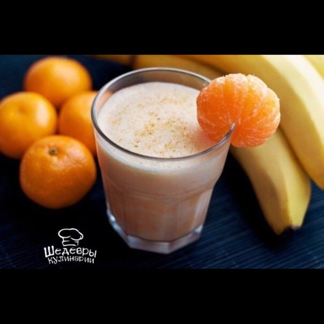 МАНДАРИНОВЫЙ СМУЗИ – created on the CHEF CHEF app for iOS