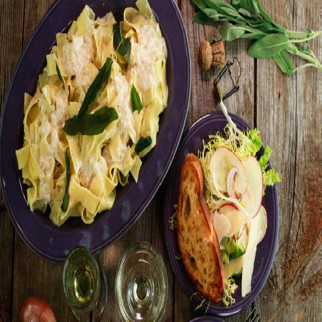 Fettuccine with Champagne Saus – created on the CHEF CHEF app for iOS