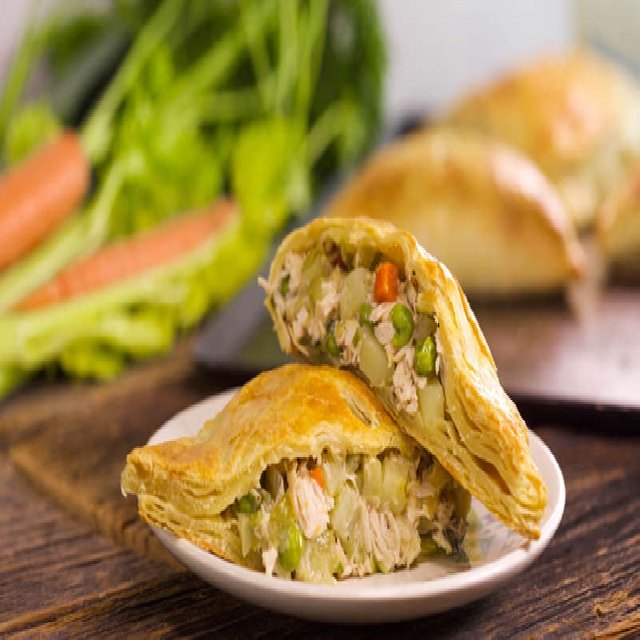 Chicken Pot Pie in a Pocket – created on the CHEF CHEF app for iOS