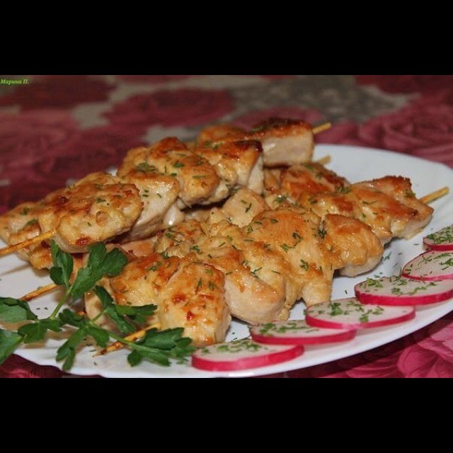 Куриные грудки на шпажках – created on the CHEF CHEF app for iOS