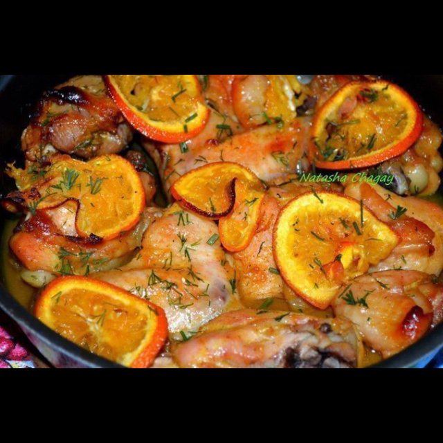 Курица в апельсинах – created on the CHEF CHEF app for iOS