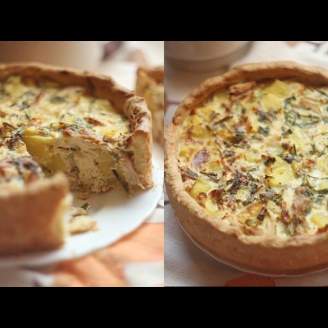 Пирог с курицей и картофелем – created on the CHEF CHEF app for iOS