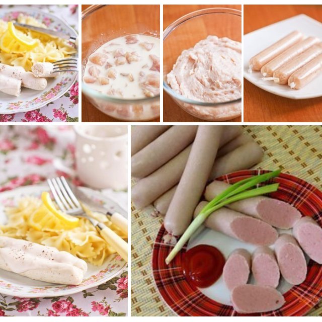 Домашние куриные сосиски – created on the CHEF CHEF app for iOS