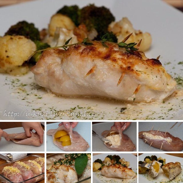 Фаршированные куриные грудки – created on the CHEF CHEF app for iOS