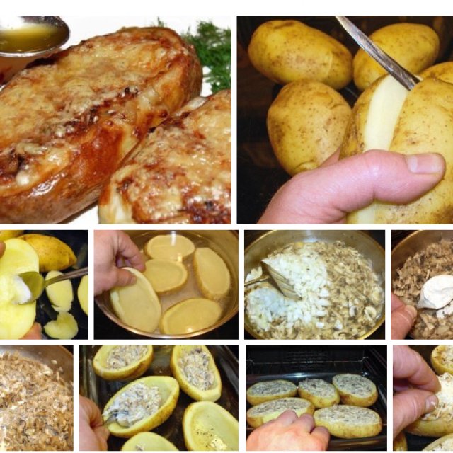 Жульен в картошке – created on the CHEF CHEF app for iOS