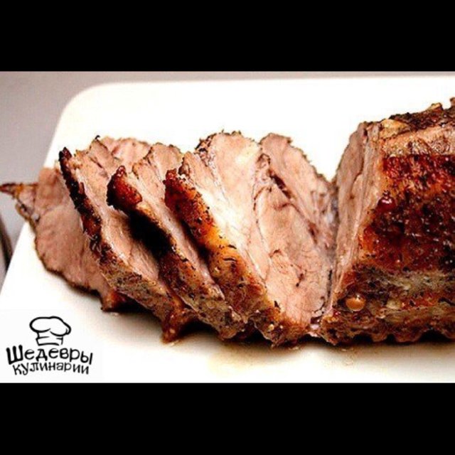 ЗАПЕЧЁННАЯ СВИНИНА В ГОРЧИЦЕ – created on the CHEF CHEF app for iOS
