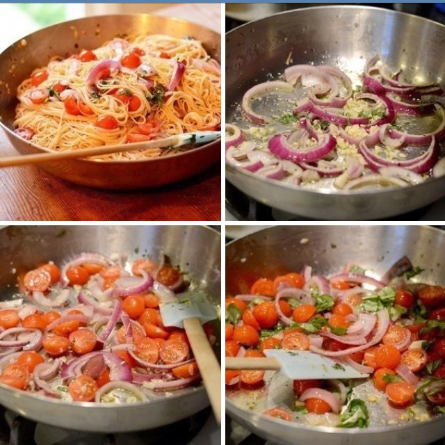 Паста с томатами и базиликом – created on the CHEF CHEF app for iOS