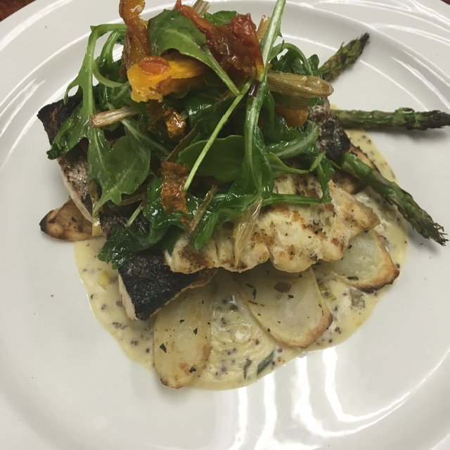 Grilled lake trout  – created on the CHEF CHEF app for iOS
