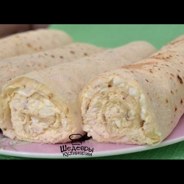 Рулет из лаваша с курицей – created on the CHEF CHEF app for iOS