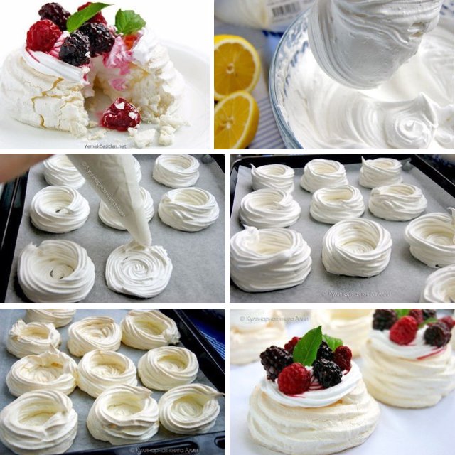 Меренги с ягодами  – created on the CHEF CHEF app for iOS
