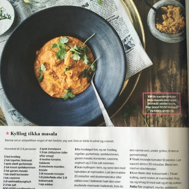 Kylling tikka masla – created on the CHEF CHEF app for iOS