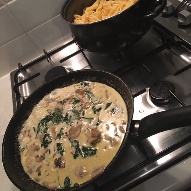 Pasta Carbonara  – created on the CHEF CHEF app for iOS