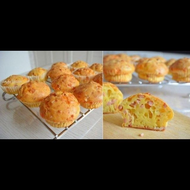 Кексики с ветчиной и сыром  – created on the CHEF CHEF app for iOS