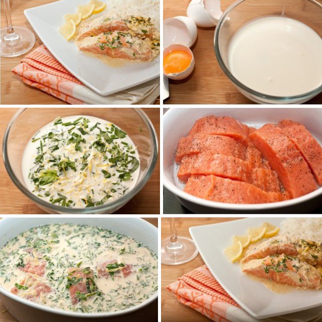 Лосось под сливками – created on the CHEF CHEF app for iOS