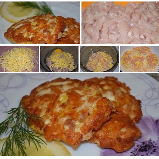 Курино-сырные рубленые котлеты – created on the CHEF CHEF app for iOS