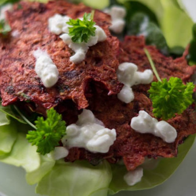 Rødbede frikadiller – created on the CHEF CHEF app for iOS