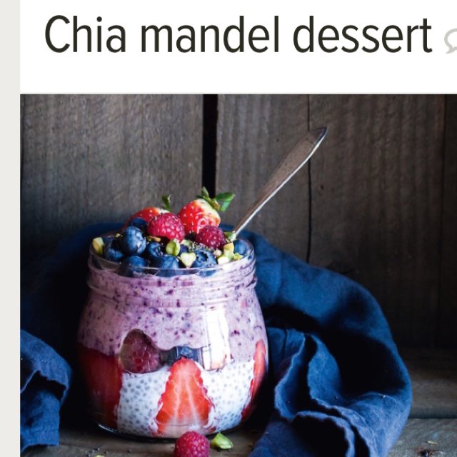 Chia mandel frugt dessert – created on the CHEF CHEF app for iOS