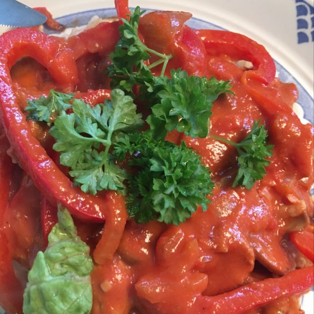 Paprikagryde – created on the CHEF CHEF app for iOS
