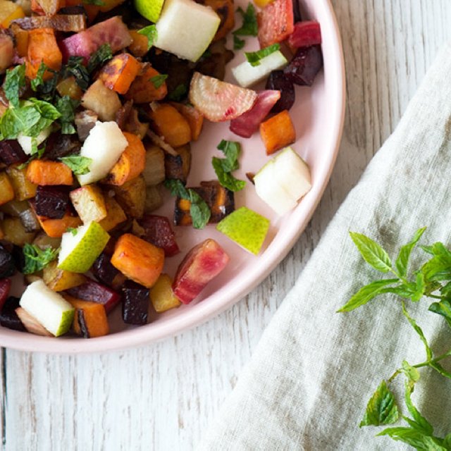 Stegte rodfrugter m. Pære  – created on the CHEF CHEF app for iOS