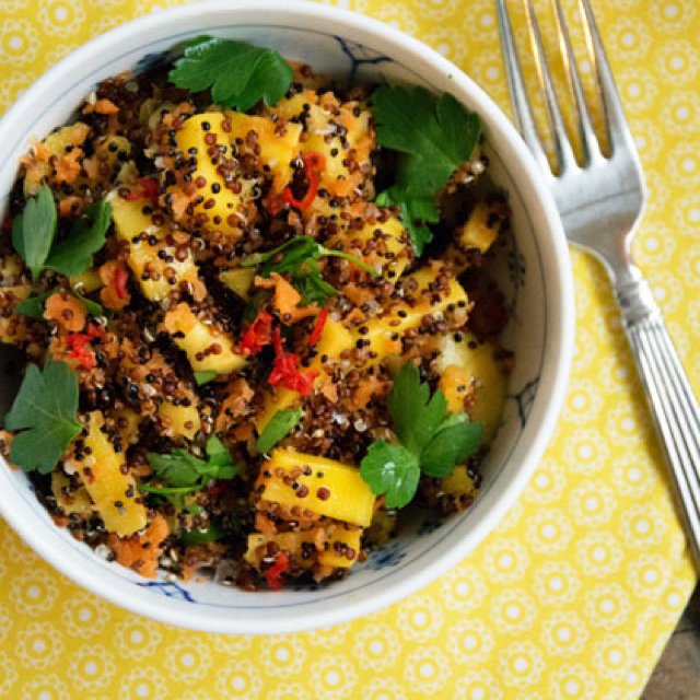 Quinoasalat med mango/chili – created on the CHEF CHEF app for iOS