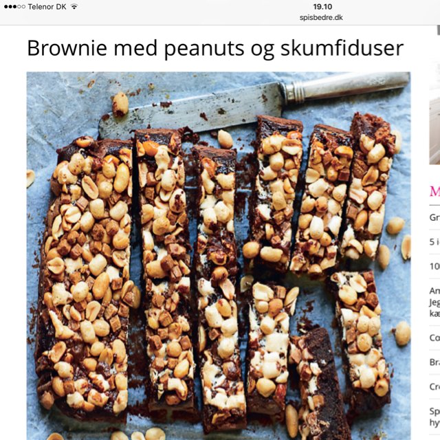 Brownie m/ skumfiduser, peanut – created on the CHEF CHEF app for iOS