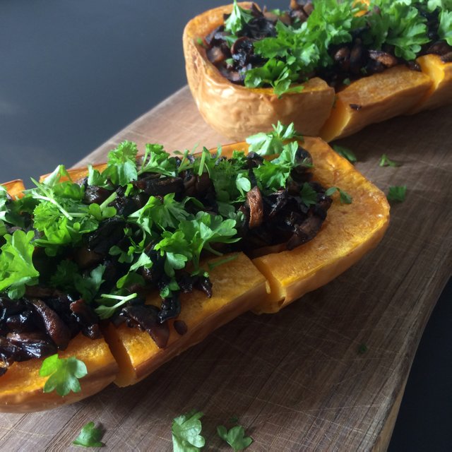 Bagt butternutsquash m. svampe – created on the CHEF CHEF app for iOS