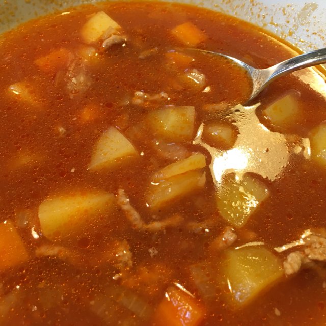 Suppe med kartoffel og HK kød – created on the CHEF CHEF app for iOS